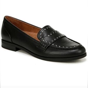 Naturalizer Milo Women Studded Moccasins Penny Loafers Oxfords - 8 M BLACK